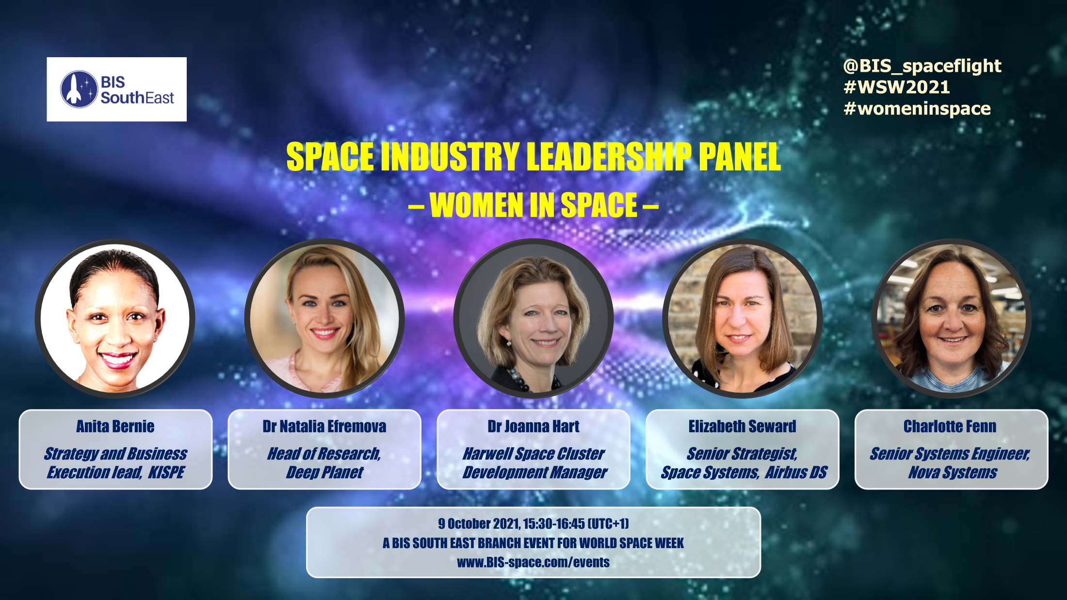 BIS Space Leadership Panel 9 Oct 2021 updateMR
